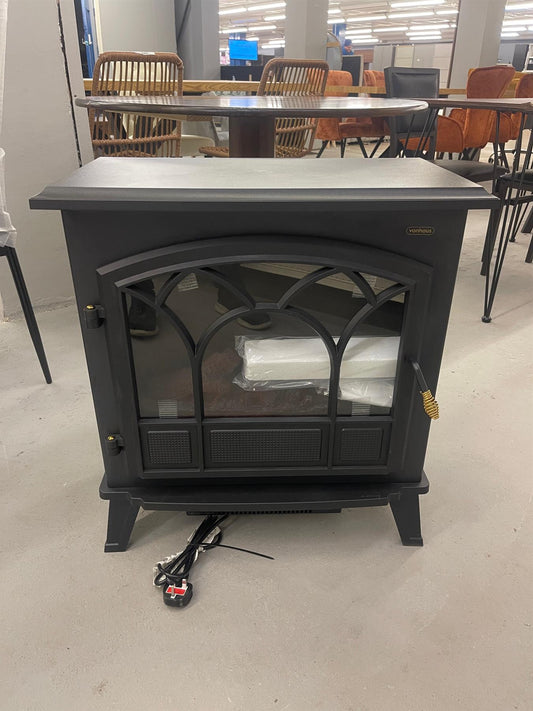 1850W Large Black Stove Heater