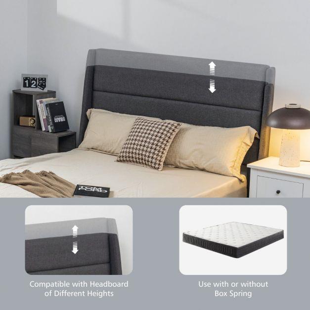 Kingsize Bed Frame With 3 Underbed Rolling Drawers
