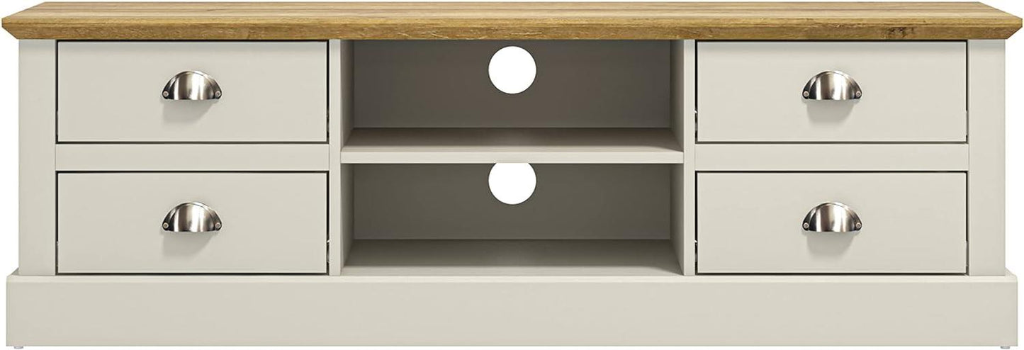 Crawford Tv Unit - Ivory & Oak