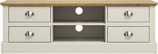 Crawford Tv Unit - Ivory & Oak