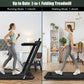 Black Folding Treadmill