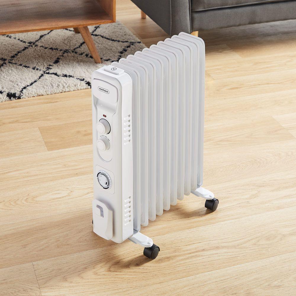 11 Fin 2500W Oil Filled Radiator - White