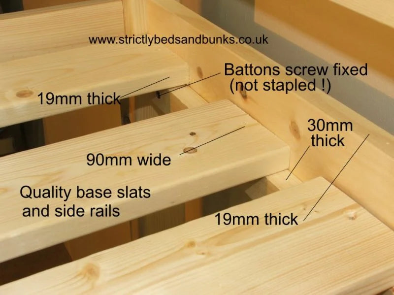 Pine Small Double Bunk Beds