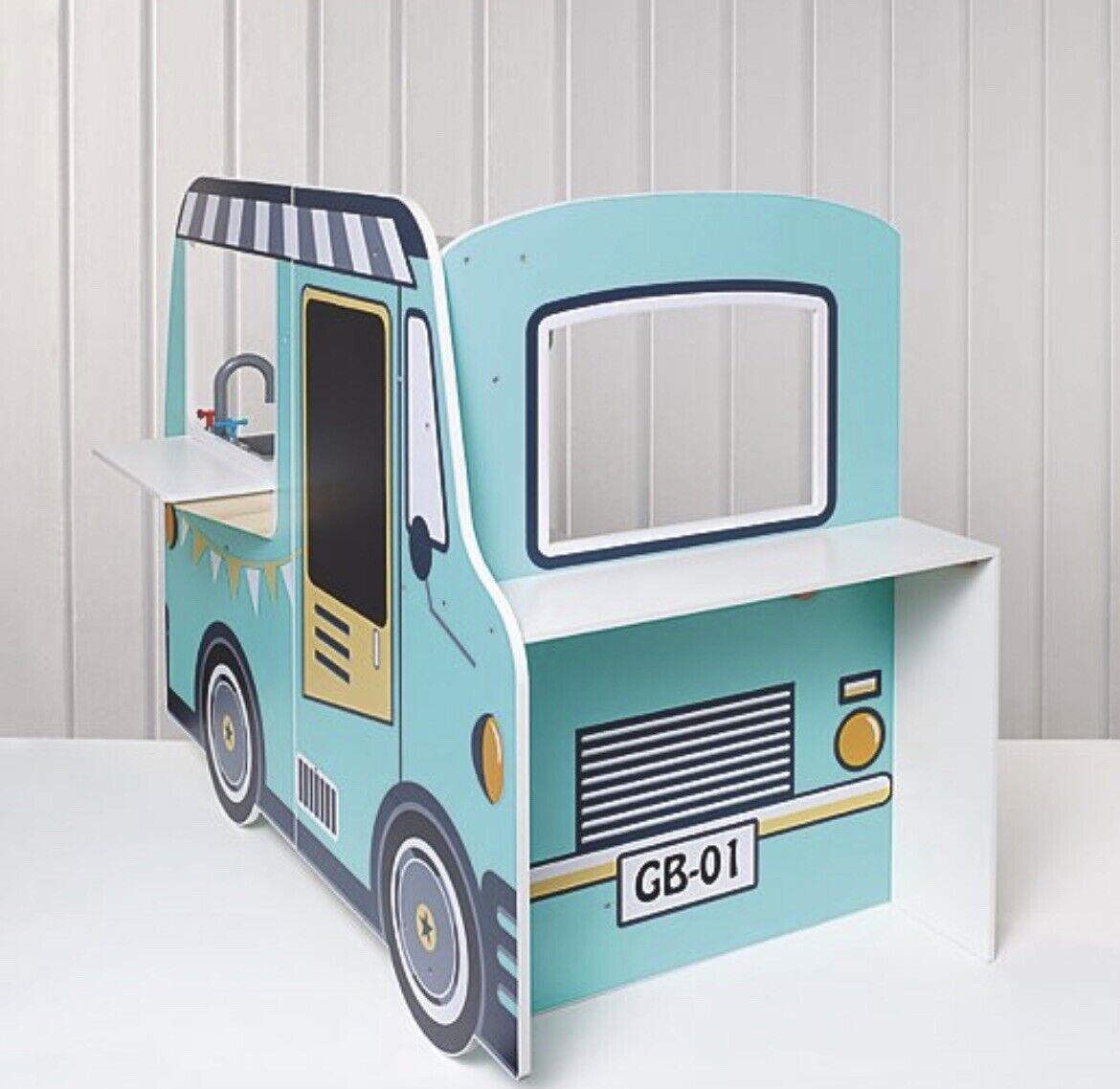 Wooden Food Truck Toy Roleplay Playset Pretend Play Children’s Toys