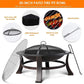 30" Metal Fire Pit with Waterproof Cover