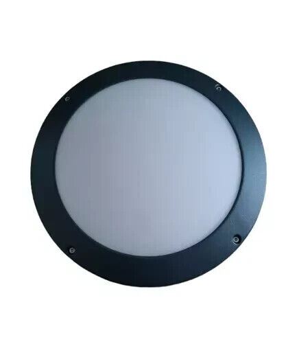 LUCECO Bulkhead Led Light Indoor / Outdoor 16.6W 75lm/W IP65 Rated Dark Grey