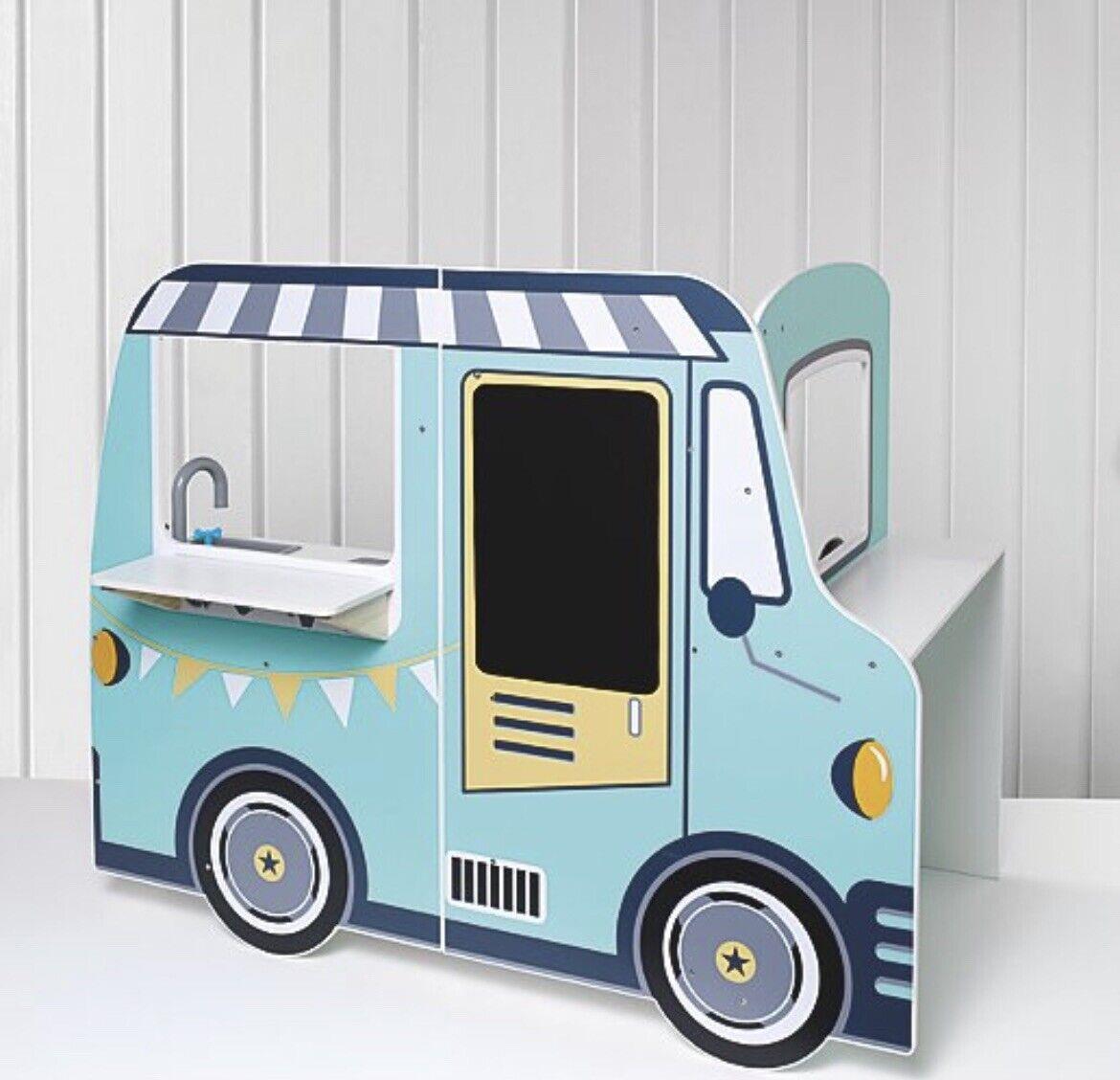 Wooden Food Truck Toy Roleplay Playset Pretend Play Children’s Toys