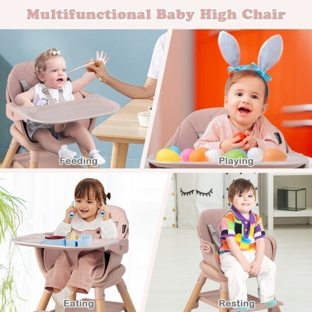 6-in-1 Convertible Baby High Chair