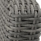 Polyrattan Weave Bar stool Kitchen Dining Chair And Cushion Grey