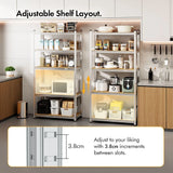 5-Tier Galvanised Steel Shelving Unit - Silver (180 x 90 x 40cm)