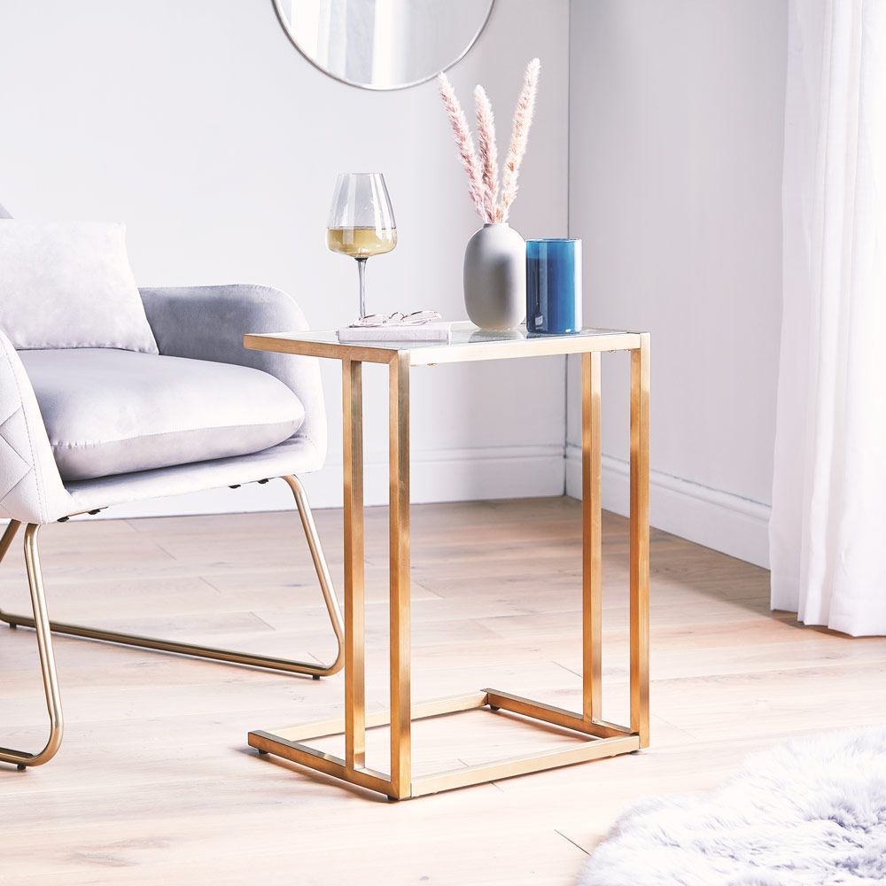 Glass Side Table