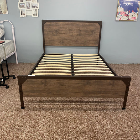Metal & Wood Fusion Bed Frame