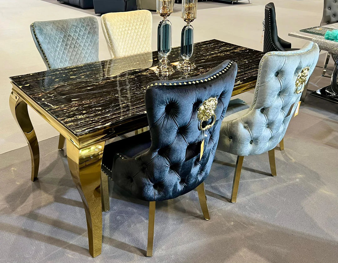 Louis Gold Dining Table