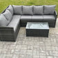 Hampton 5 Seater Rattan Set with Glass Coffee Table