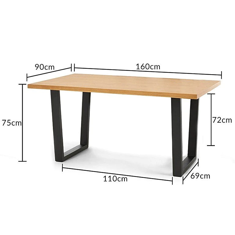 Kylo 6 Seater Industrial Dining Table