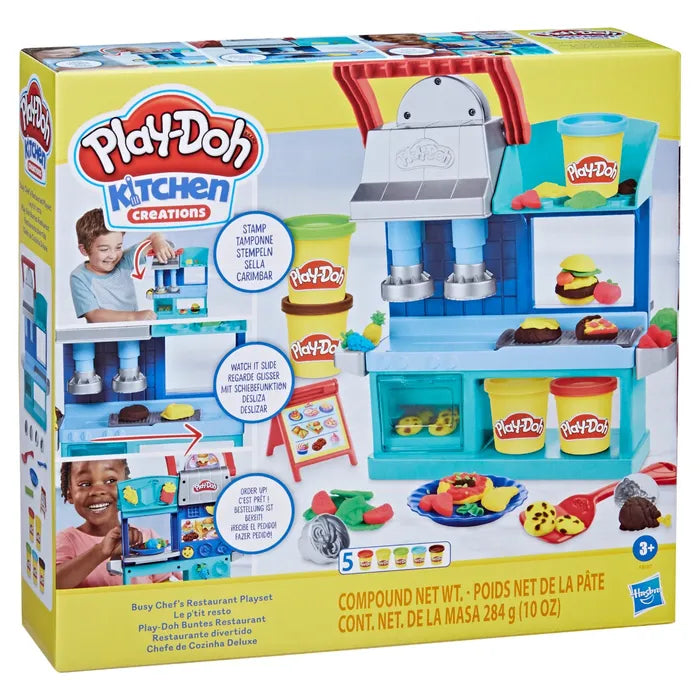 Play-Doh Kitchen Creations Busy Chef's Restaurant Playset Pretend Cooking