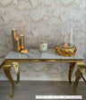 Louis Chrome Console Table