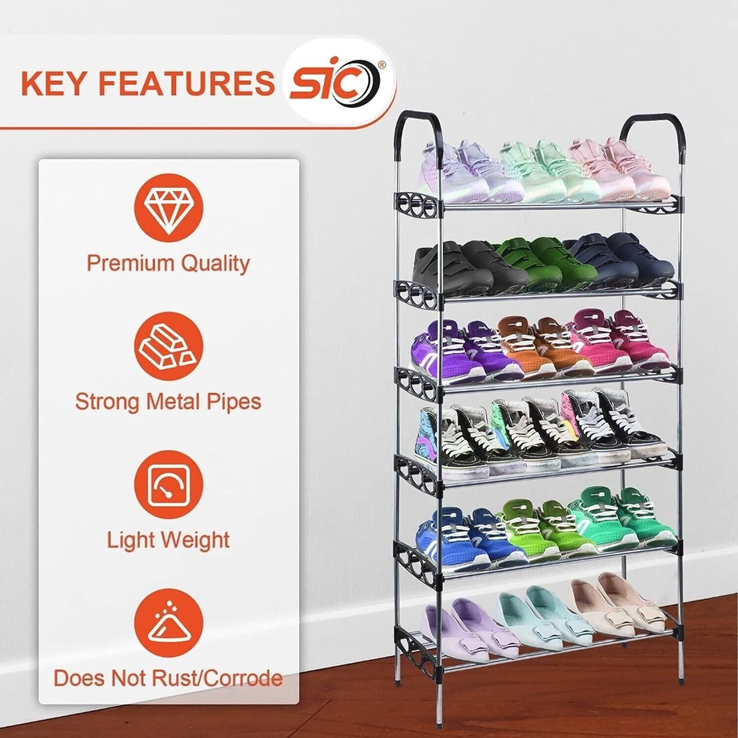 6 Tier Shoe Rack