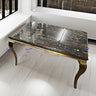 Louis Chrome Dining Table 1.6m