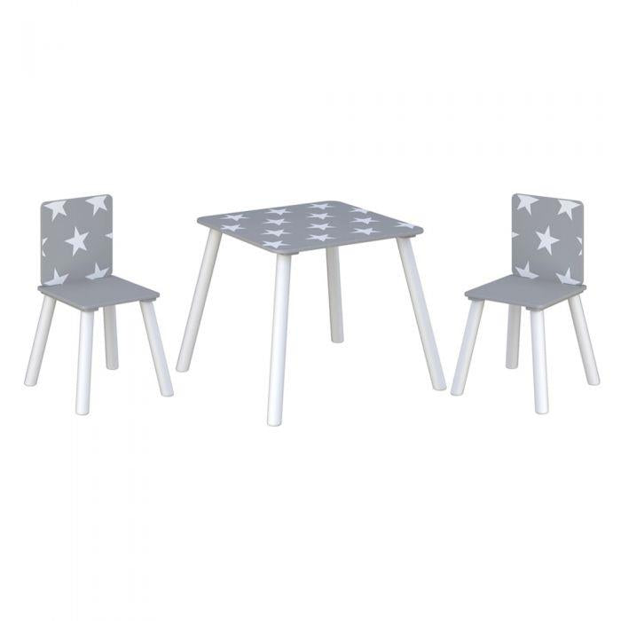 Star Table & Chairs Grey