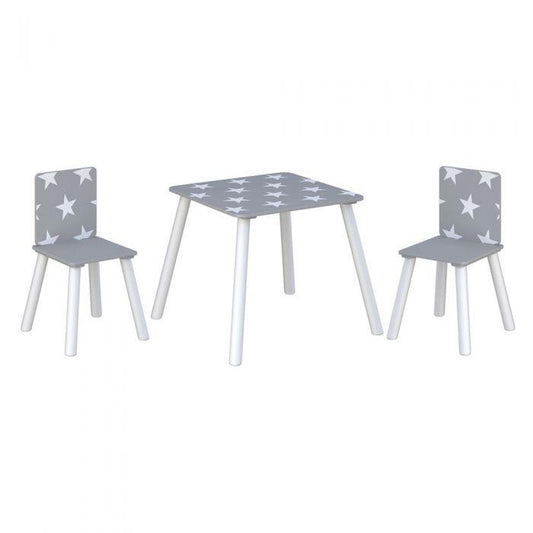 Star Table & Chairs Grey