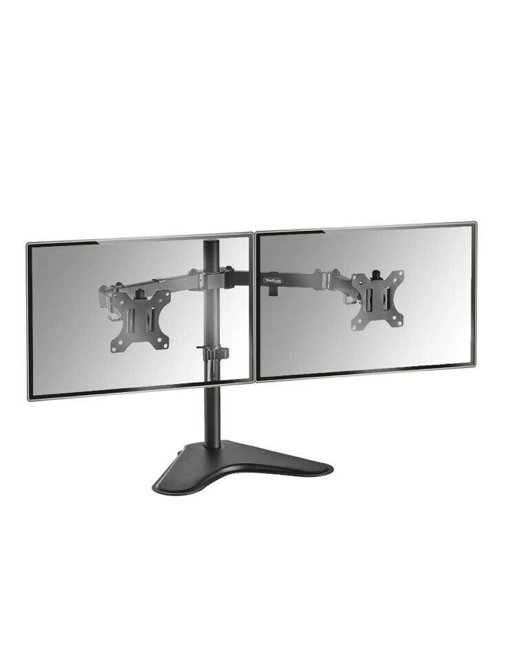 Dual Monitor Stand - Double Arm Desk Mount for 13-32 Inch VESA Screens
