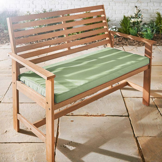 Sage Green Padded Outdoor Bench Cushion