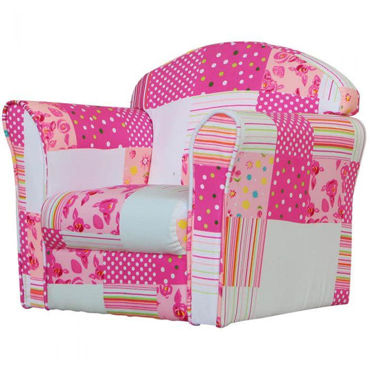 Mini Armchair Pink Patchwork