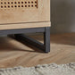 Rattan TV Unit Home Furniture Natural Wood Storage