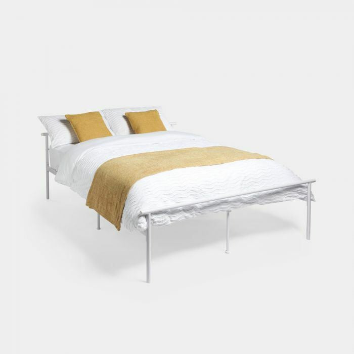 Silver King Size Metal Bed Frame