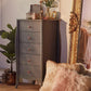 Grey Narrow Chest of Drawers