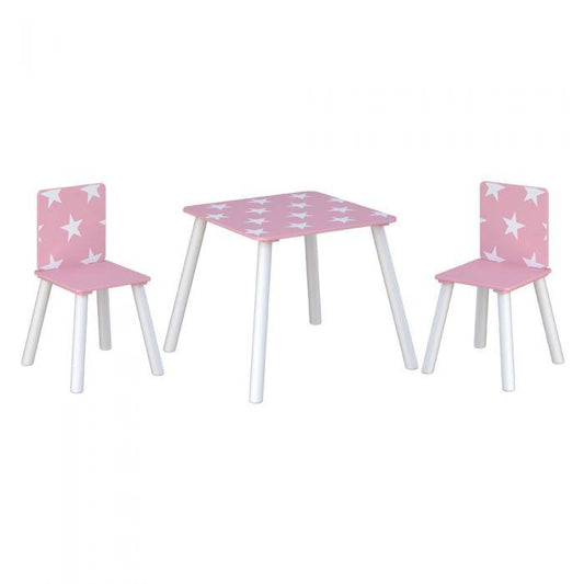 Star Table & Chairs Pink